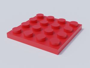 lego brick collection - flat bricks Modèle 3D
