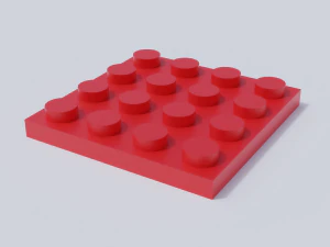 lego brick collection - flat bricks 3D Model