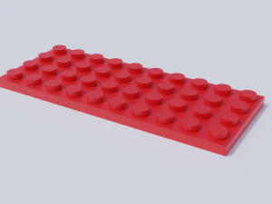 lego brick collection - flat bricks 3D Model