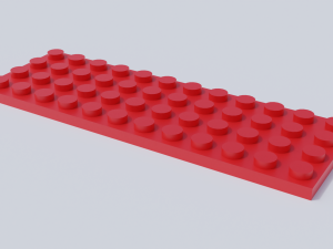 lego brick collection - flat bricks Modèle 3D