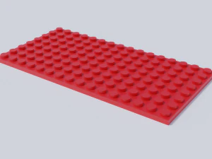 lego brick collection - flat bricks 3D Model