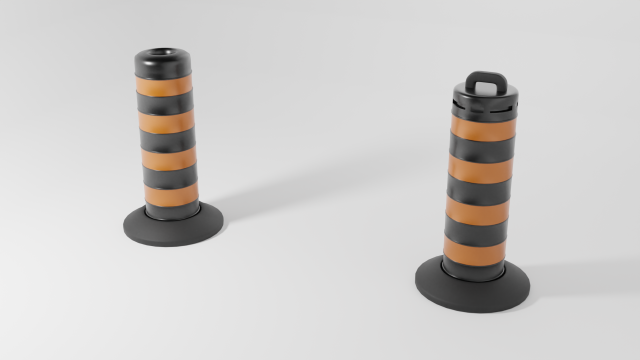 traffic barrels collection 3D-Modell .c4d .max .obj .3ds .fbx .stl .blend 