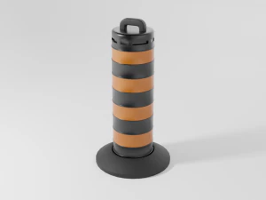 traffic barrels collection 3D Model