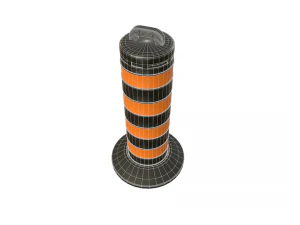 traffic barrels collection 3D Model