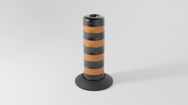 traffic barrel Model 3D .c4d .max .obj .3ds .fbx .stl .blend 