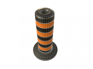 traffic barrel Model 3D