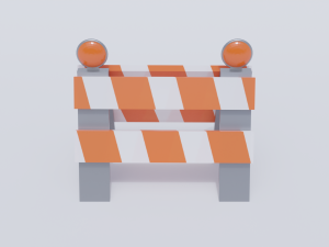 traffic barrier Modelo 3D