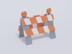 traffic barrier 3D Model