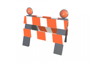 traffic barrier Modelo 3D
