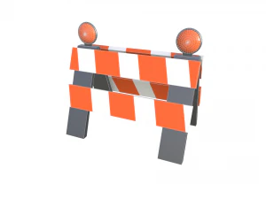 traffic barrier 3D Model
