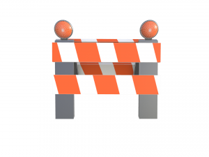 traffic barrier Modelo 3D