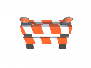 traffic barrier Modelo 3D