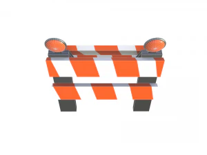 traffic barrier 3D Model