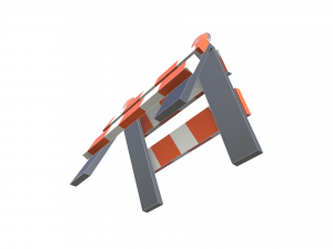 traffic barrier Modelo 3D