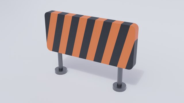 hurdle traffic barrier 3D 모델 .c4d .max .obj .3ds .fbx .stl .blend 