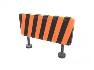 hurdle traffic barrier 3D Model