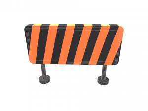 hurdle traffic barrier 3D 모델