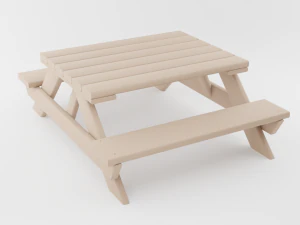 outdoor picnic table 3D Model