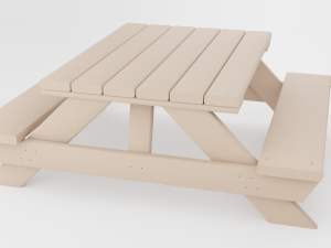 outdoor picnic table Model 3D