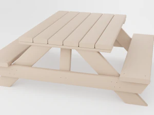 outdoor picnic table 3D Model