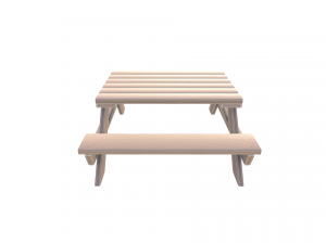 outdoor picnic table Model 3D