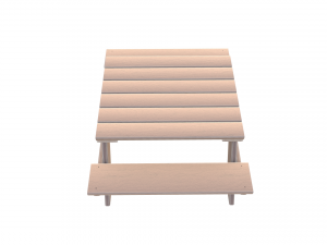 outdoor picnic table Model 3D