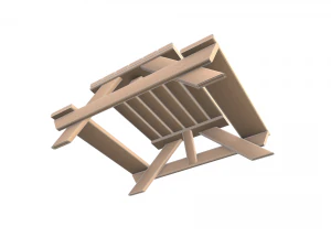outdoor picnic table 3D Model