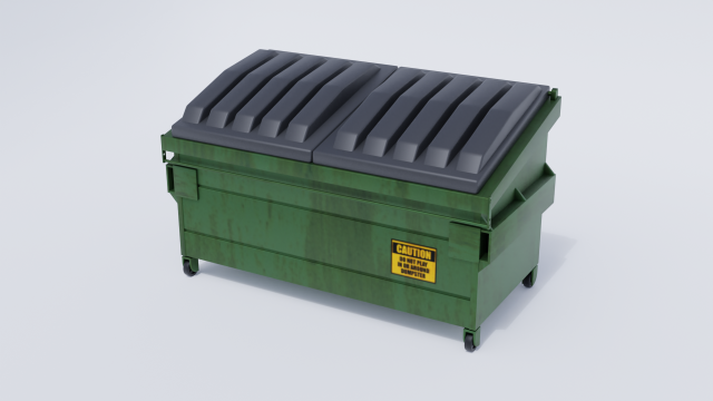 urban dumpster 3D-Modell .c4d .max .obj .3ds .fbx .stl .blend 