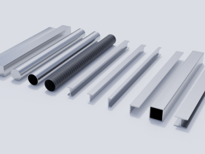 steel pipes and beams collection Modelo 3D