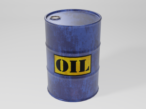 industrial oil drum 3D Model