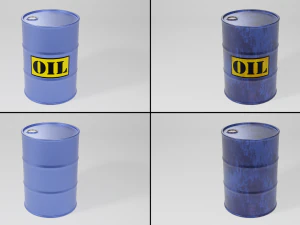 industrial oil drum 3D Model