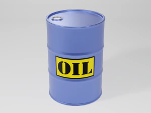 industrial oil drum 3D Model