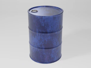 industrial oil drum 3D Model