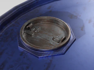 industrial oil drum 3D Model