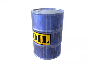 industrial oil drum 3D Model