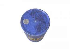 industrial oil drum 3D Model