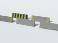concrete barrier collection 3D Модель