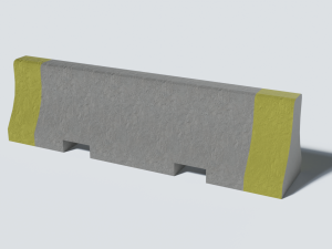 concrete barrier collection 3D मॉडल