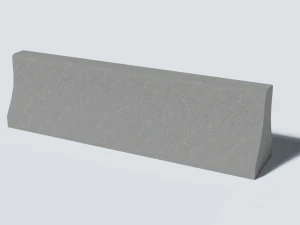 concrete barrier collection 3D Model
