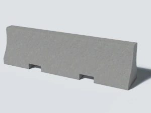 concrete barrier collection 3D Model
