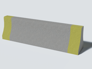 concrete barrier collection 3D मॉडल