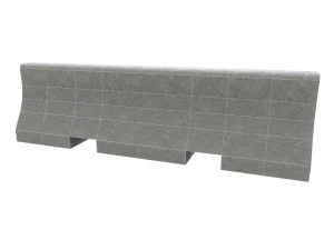 concrete barrier collection 3D Model