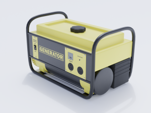 portable generator 3D Model