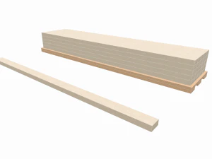 assi di legno Modello 3D