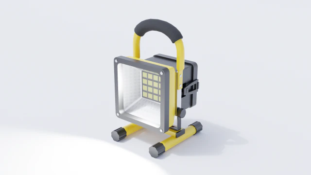 luz de trabalho de constru&ccedil;&atilde;o Modelo 3D .c4d .max .obj .3ds .fbx .stl .blend 