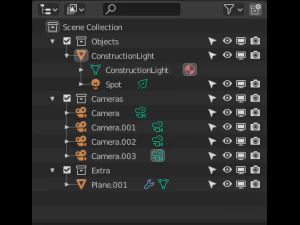 luz de trabalho de constru&ccedil;&atilde;o Modelo 3D