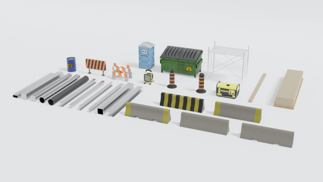construction props collection 3D Модель .c4d .max .obj .3ds .fbx .stl .blend 