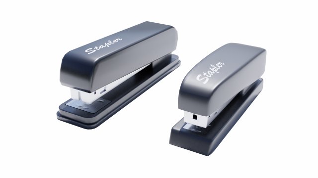 office stapler collection 3Dモデル .c4d .max .obj .3ds .fbx .stl .blend 