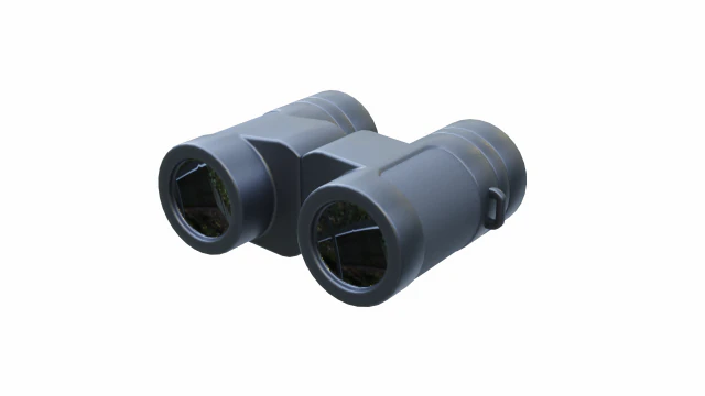 simple binoculars 3D Model .c4d .max .obj .3ds .fbx .stl .blend 