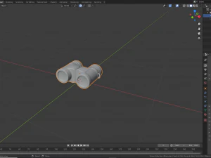 simple binoculars 3D Model